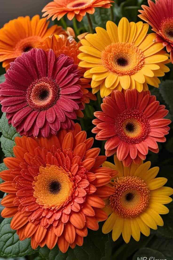 Kleurrijke gerbera madeliefjes